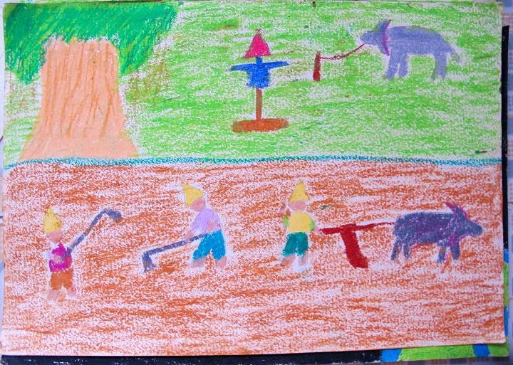 Tuyển tập dượt vẽ tranh ý tưởng trẻ thơ lớp 3 thú vị và mới nhất lạ